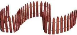 84813 - 18" Wired Wooden Fence - Lemax Christmas Village Misc. Accessories