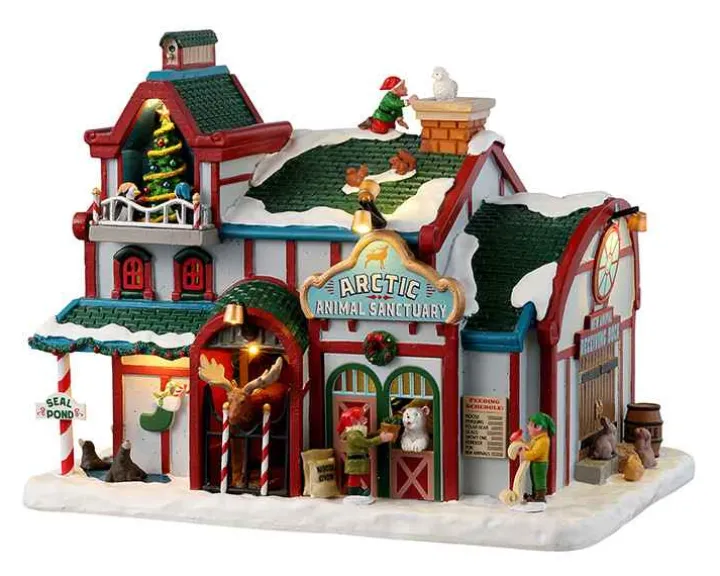 35075 - Arctic Animal Sanctuary, Battery-Operated (4.5-Volt) - Lemax Santa's Wonderland