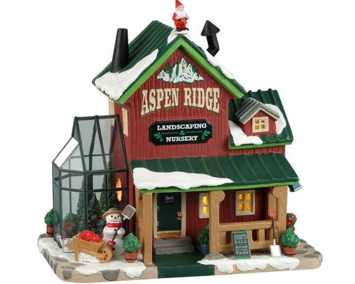 25903 - Aspen Ridge Landscaping & Nursery - Lemax Vail Village Christmas Houses & Buildings