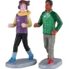 02921 - Autumn Jog, Set Of 2 - Lemax Figurines