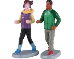 02921 - Autumn Jog, Set Of 2 - Lemax Figurines
