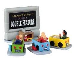 33616 - Backyard Drive-In, Set Of 4 - Lemax Table Pieces