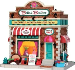 45720 - Bella's Boutique - Lemax Jukebox Junction Christmas Houses & Buildings