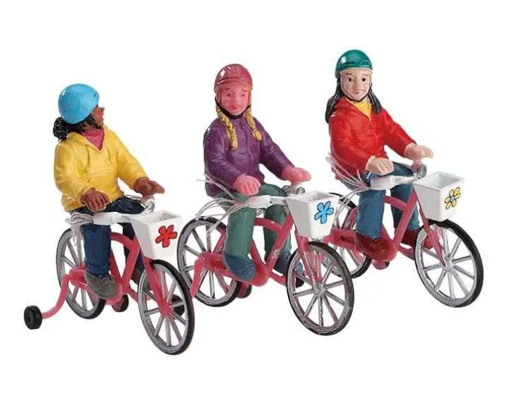 72502 - Bike Ride, Set Of 3 - Lemax Figurines