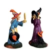 72490 - Black Cat Millinery, Set Of 2 - Lemax Spooky Town Figurines