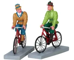 72514 - Bloomers And Bicycles, Set Of 2 - Lemax Figurines
