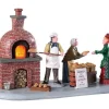 94530 - Bread Bakers, Battery-Operated (4.5-Volt) - Lemax Table Pieces