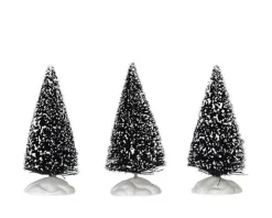 04763 - Bristle Tree, Set Of 3, Mini - Lemax Trees
