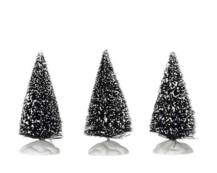 04763 - Bristle Tree, Set Of 3, Mini - Lemax Trees