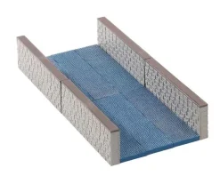 04764 - Canal Wall, Set Of 10 - Lemax Landscape