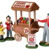 22108 - Candy Apple Cart, Set Of 5 - Lemax Spooky Town Halloween Village Figurines