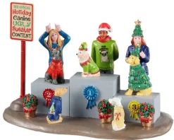 13556 - Canine Holiday Sweater Contest - Lemax Table Pieces