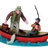52344 - Canoe Catch - Lemax Christmas Figurines