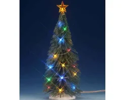 74265 - Chasing Multi Light Spruce Tree, Large, Battery-Operated (4.5V) - Lemax Trees
