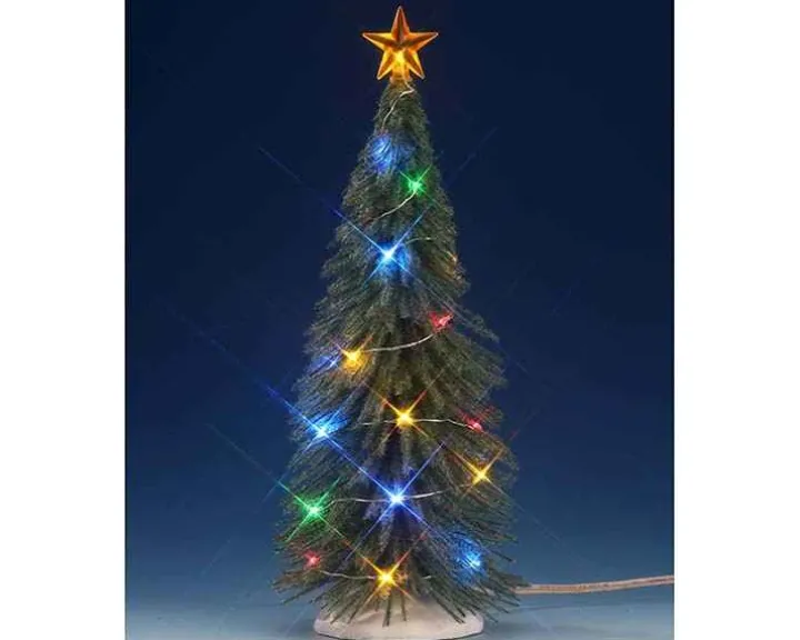 74265 - Chasing Multi Light Spruce Tree, Large, Battery-Operated (4.5V) - Lemax Trees