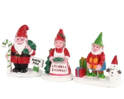 04739 - Christmas Garden Gnomes, Set Of 3 - Lemax Misc. Accessories