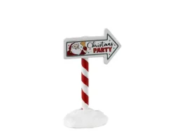 34093 - Christmas Party Sign - Lemax Misc. Accessories
