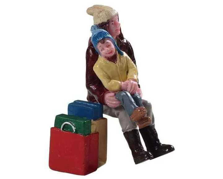 92766 - Christmas Shopping Break, Set Of 2 - Lemax Figurines