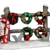 54942 - Christmas Wreaths 4 Sale - Lemax Misc. Accessories