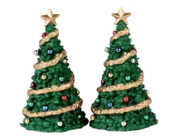 34100 - Classic Christmas Tree, Set Of 2 - Lemax Misc. Accessories