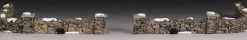 93304 - Colonial Stone Wall, Set Of 10 - Lemax Christmas Village Misc. Accessories