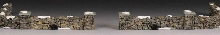 93304 - Colonial Stone Wall, Set Of 10 - Lemax Christmas Village Misc. Accessories