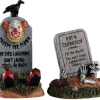 04711 - Crazy Headstones, Set Of 2 - Lemax Spooky Town Accessories