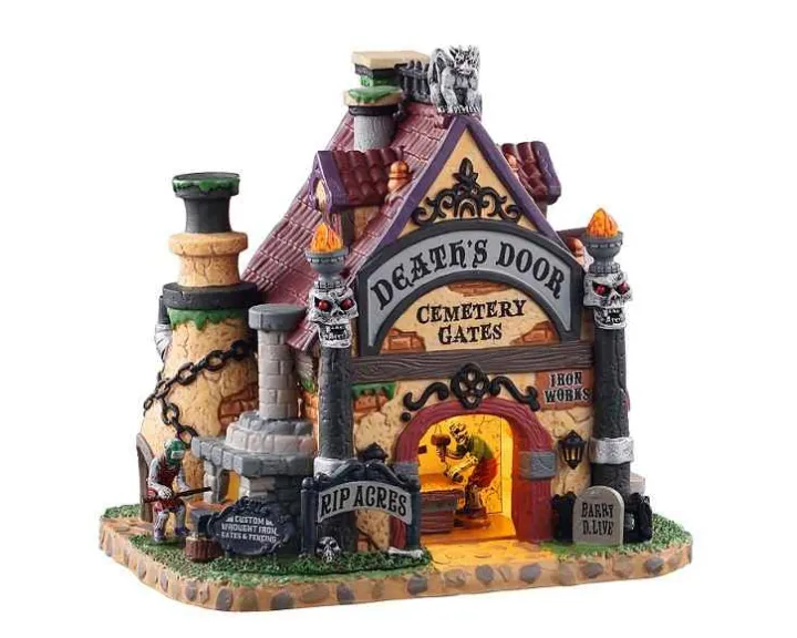 05614 - Death's Door Cemetery Gates - Lemax Spooky Town Houses