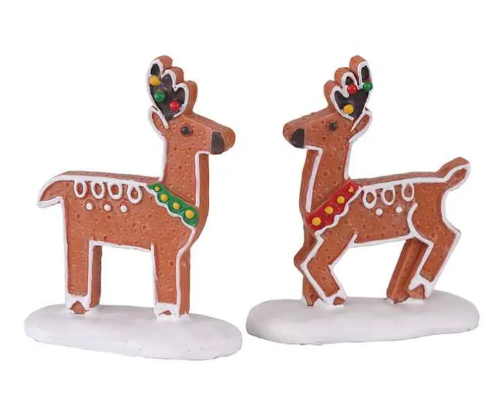 12059 - Deer Delights, Set Of 2 - Lemax Sugar N Spice Figurines