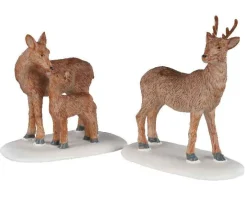02929 - Deer Family, Set Of 2 - Lemax Figurines
