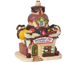85382 - Delightful Dip Chocolate Shop, Battery-Operated (4.5V) - Lemax Sugar N Spice Houses