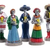 92729 - Dia De Los Muertos Vigil, Set Of 5 - Lemax Spooky Town Figurines