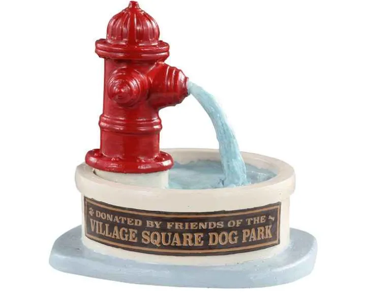 14843 - Dog Park Water Fountain - Lemax Misc. Accessories