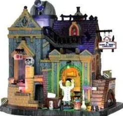 35493 - Dr. Gloom N. Doom's Laboratory, With 4.5V Adaptor - Lemax Spooky Town Halloween Village Houses & Buildings