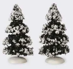 44234 - Evergreen Tree, Set Of 2, Small - Lemax Christmas Village Trees