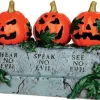 44750 - Evil Pumpkins - Lemax Spooky Town Halloween Village Accessories