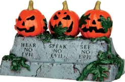 44750 - Evil Pumpkins - Lemax Spooky Town Halloween Village Accessories