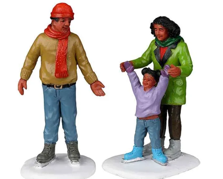 22125 - Family Ice Follies, Set Of 2 - Lemax Christmas Village Figurines