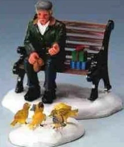 42905 - Feeding Pigeons, Set Of 2 - Lemax Christmas Village Figurines
