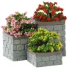 84380 - Flower Bed Boxes, Set Of 3 - Lemax Misc. Accessories