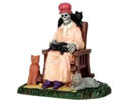 62428 - Former Cat Lady - Lemax Spooky Town Figurines