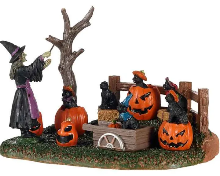 03505 - Frightful Feline Choir - Lemax Spooky Town Accessories