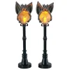14829 - Gargoyle Lamp Post, Set Of 2, Battery-Operated (4.5V) - Lemax Spooky Town Accessories