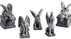 52124 - Gargoyles, Set Of 5 - Lemax Spooky Town Halloween Village Figurines