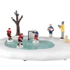 34085 - Girls Play Hockey, Too!, Battery-Operated (4.5-Volt) - Lemax Table Pieces