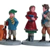 82595 - Going To School, Set Of 2 - Lemax Figurines