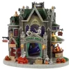 35002 - Gothic Hills Funeral Parlor, Battery-Operated (4.5-Volt) - Lemax Spooky Town Houses