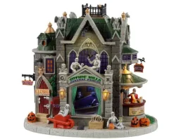 35002 - Gothic Hills Funeral Parlor, Battery-Operated (4.5-Volt) - Lemax Spooky Town Houses