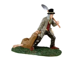 32196 - Grave Digger & Body Bag - Lemax Spooky Town Figurines