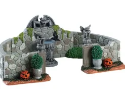 83350 - Grey Gargoyle Gardens, Set Of 6 - Lemax Spooky Town Accessories
